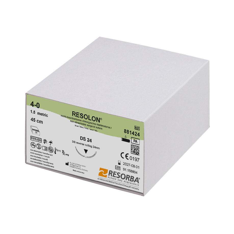 RESOLON DS 24 4/0=1,5 blau monofil,