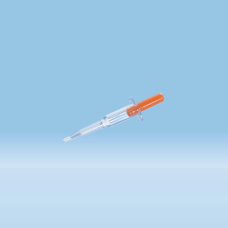 Minivette POCT, 100 µl, Lithium-Heparin, Stößel, orange EU-Code (200 Stck.)