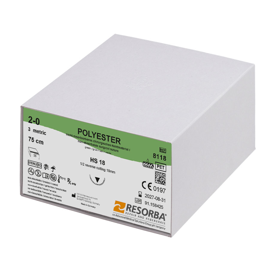 POLYESTER HS 18 2/0=3 grün geflochten,