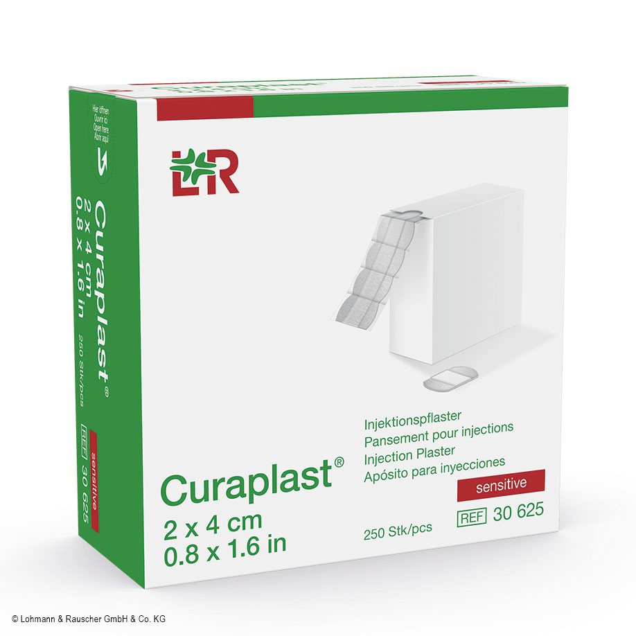 Curaplast Injektionspflaster Sensitive, 2 x 4 cm (250 Stck.)