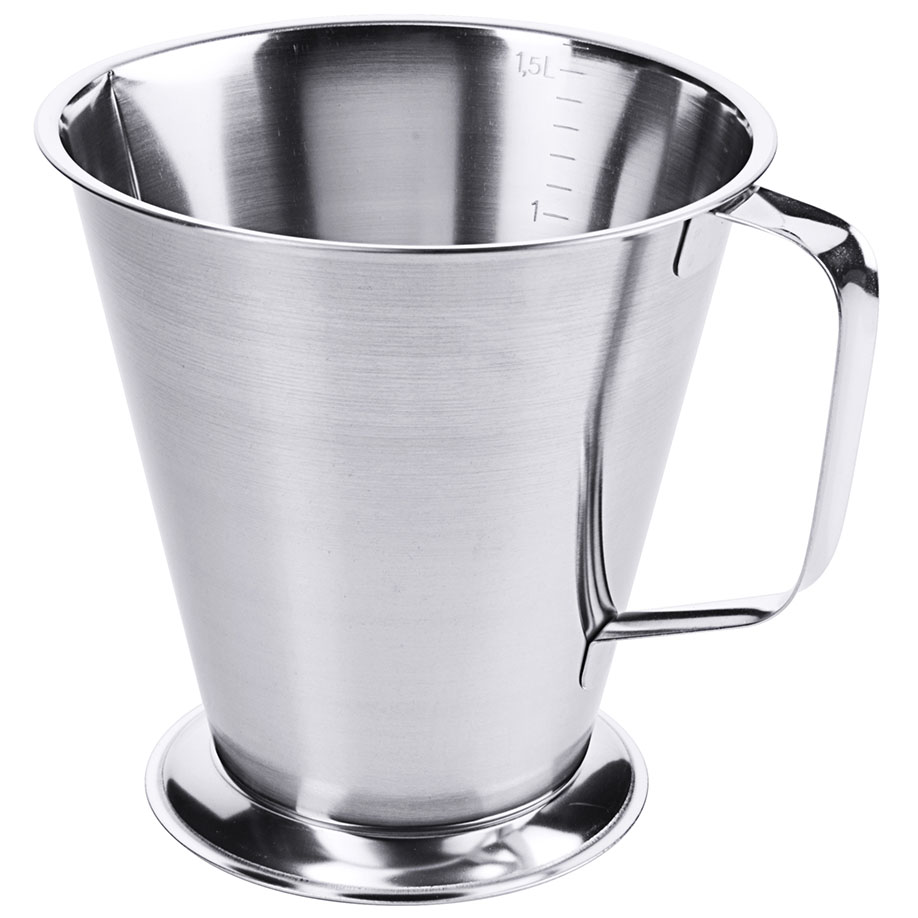 Messbecher mit Fuß, 1,5 Ltr., Höhe 16 cm
