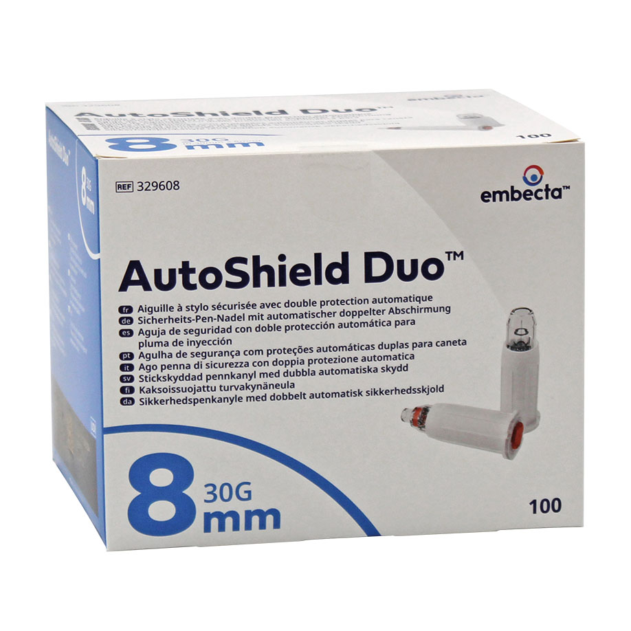 AutoShield Duo Sicherheits-Pen-Nadeln 0,30 x 8 mm (100 Stck.)