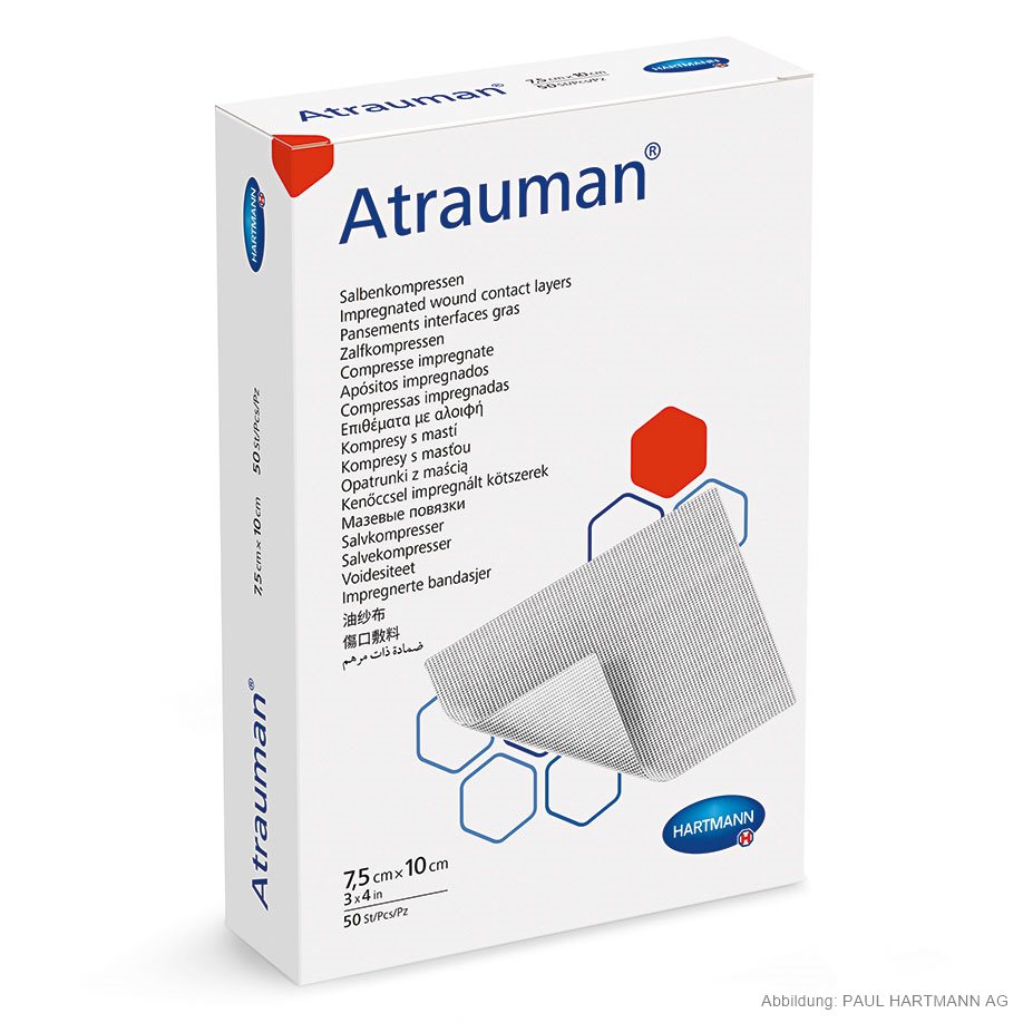 Atrauman Salbenkompressen steril 7,5 x 10 cm (50 Stck.)