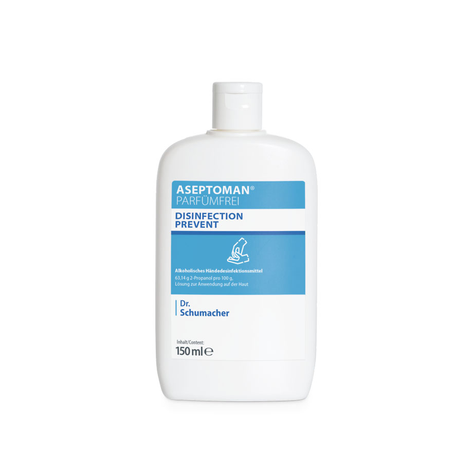 Aseptoman parfümfrei 150 ml Kittelflasche Händedesinfektion