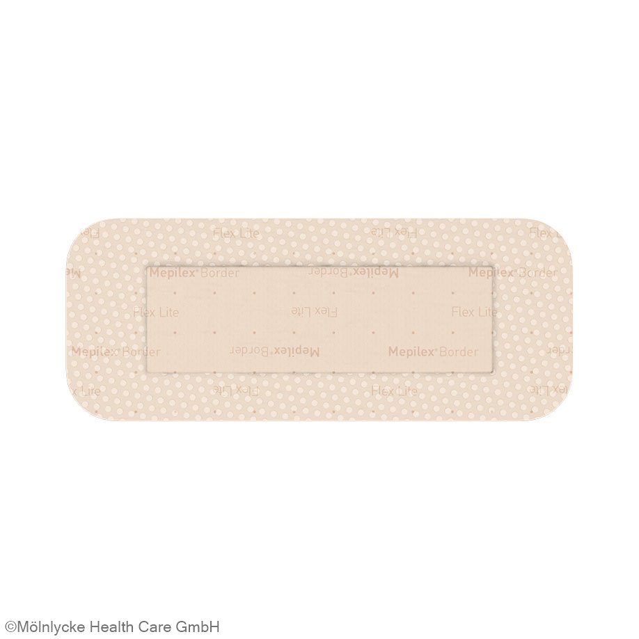 Mepilex Border Flex Lite Schaumverband steril, 5 x 12,5 cm (5 Stck.)