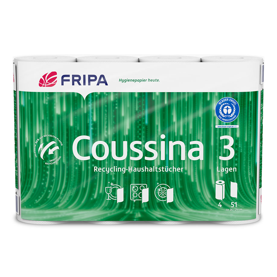Fripa - Coussina Haushaltstücher 3-lagig (8 Pack à 4 x 51 Bl.)