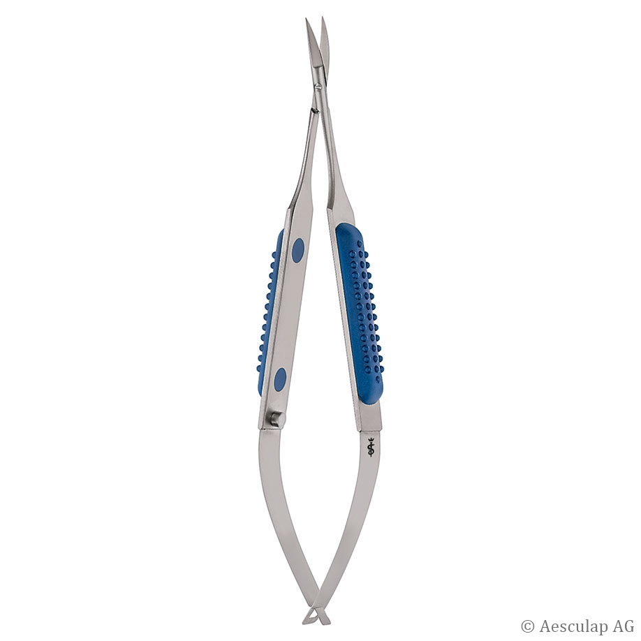 Mikro-Schere Müller, gebogen,