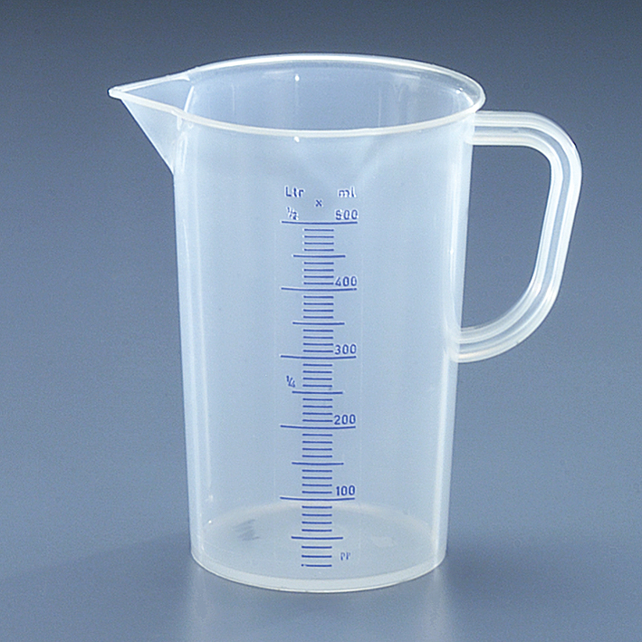 Messkanne 500 ml, opak transparent