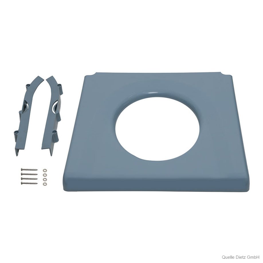 Sitzbrille Kunststoff grau, inkl.