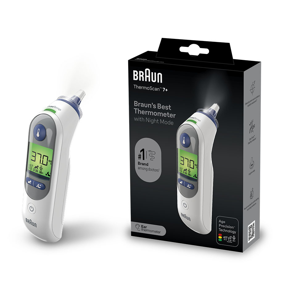 BRAUN ThermoScan 7+ IRT6525 Ohrfieberthermometer