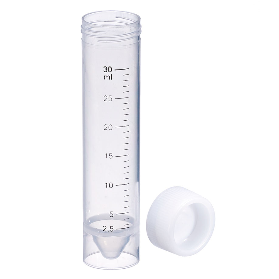 Röhrchen mit Schraubverschluss natur, 30 ml, 25 x 107 mm (500 Stck.)