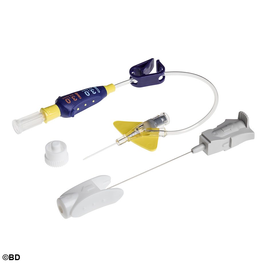 BD Nexiva Diffusics, geschlossenes IV- Kathetersystem 24 G, 1,22 x 19 mm, gelb