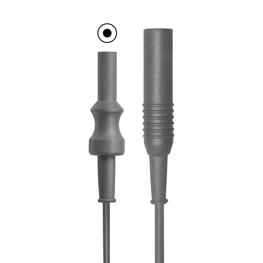 bipolares Kabel, gerader Stecker, kleiner Koax-Stecker, 3 m