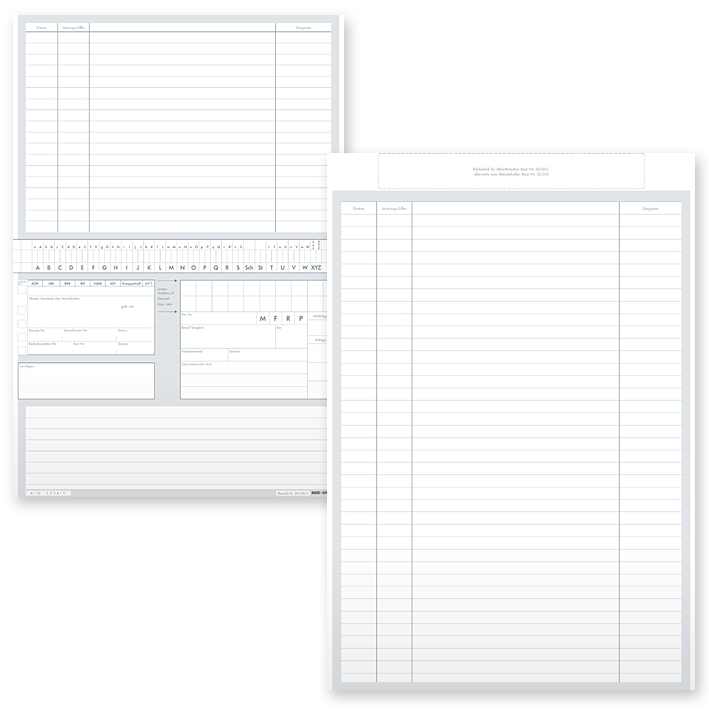 Karteikarten ALPHAsafe DIN A5 quer