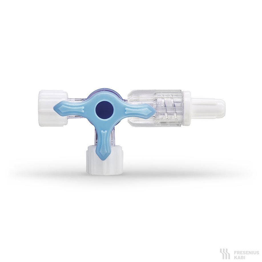 Polyway Pro Dreiwegehahn, blau