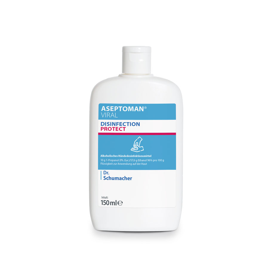 Aseptoman viral parfümfrei 150 ml Kittelflasche Händedesinfektion