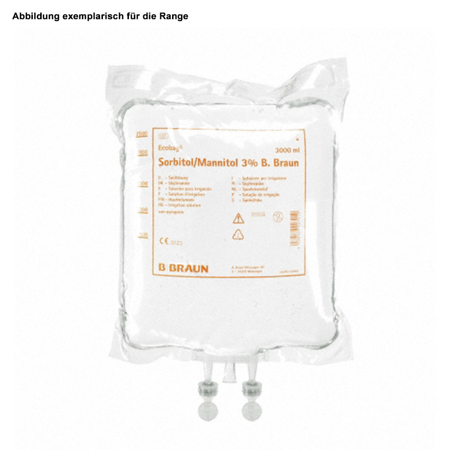 Sorbitol/Mannitol 3 % B. Braun, Ecobag CE mit Standard Portsystem (2 x 5000 ml)