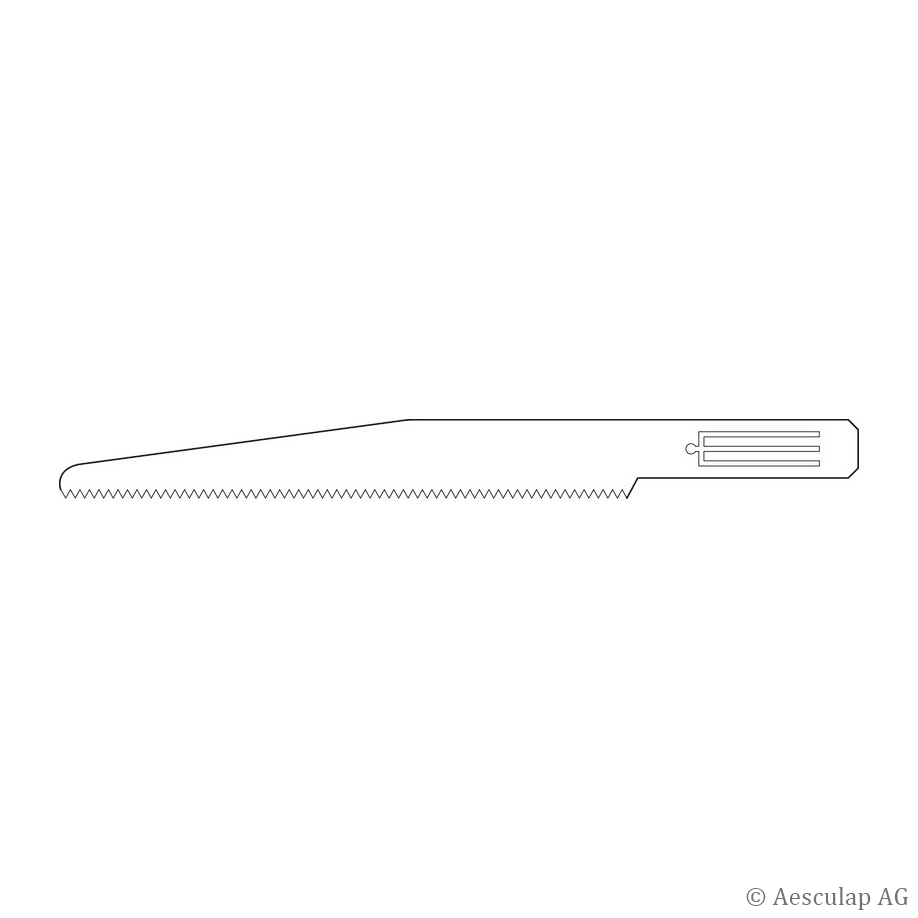 Stichsägeblatt 75/10/0, 7/0,9 mm steril