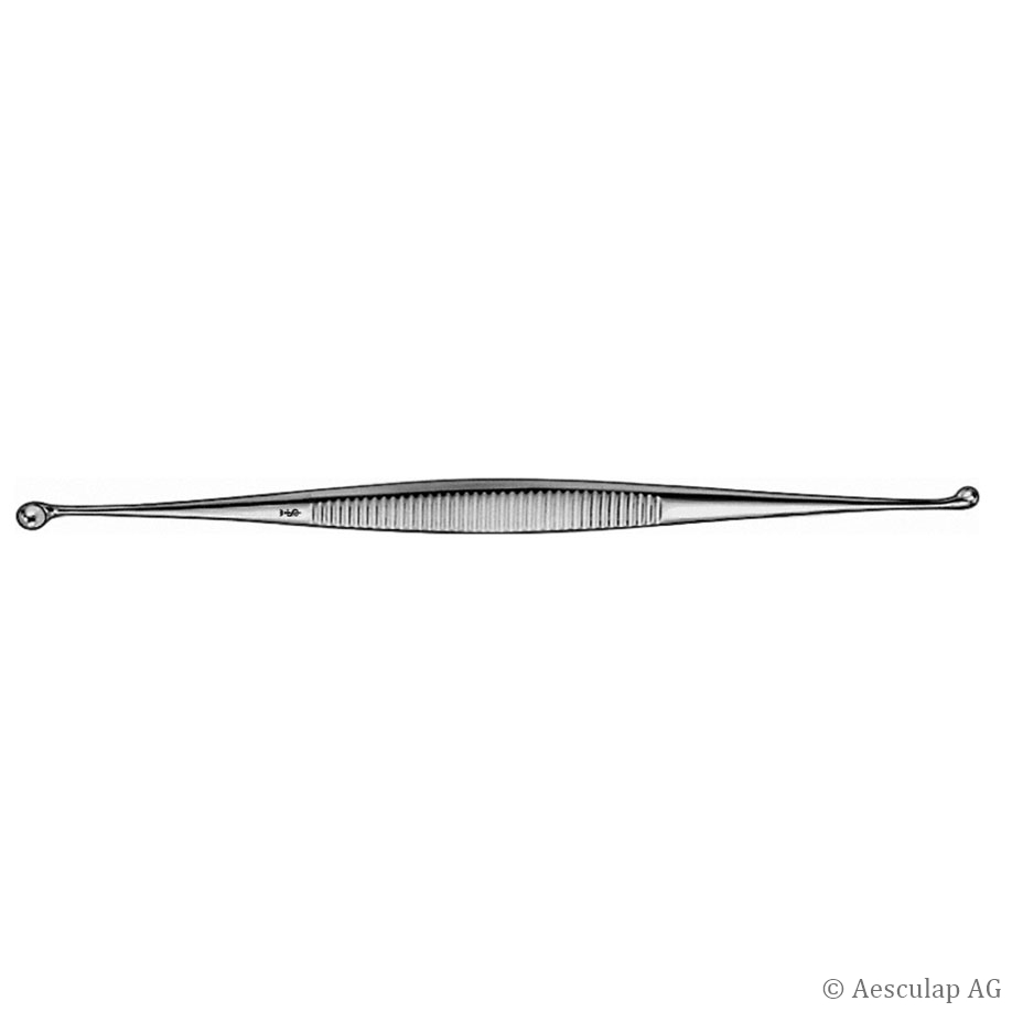 MARTINI scharfer Löffel, gerade, 140 mm, sp/sp, doppelendig