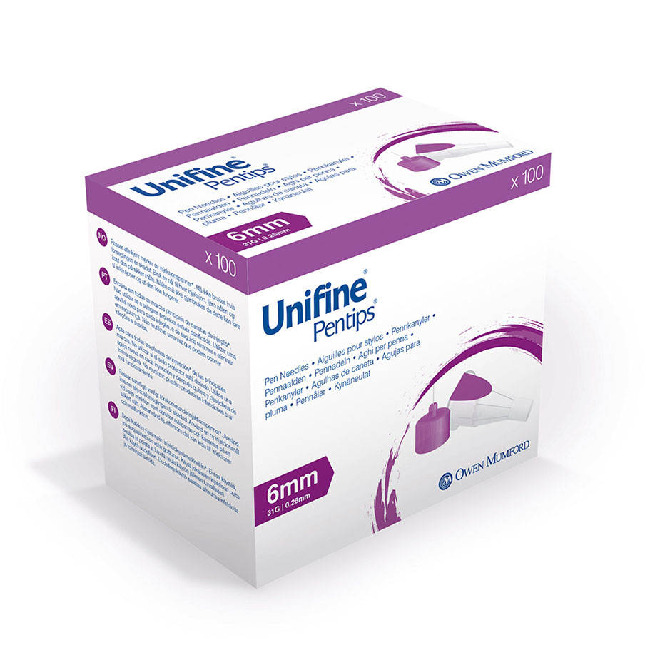 Unifine Pentips 31 G, 0,25 x 6 mm,