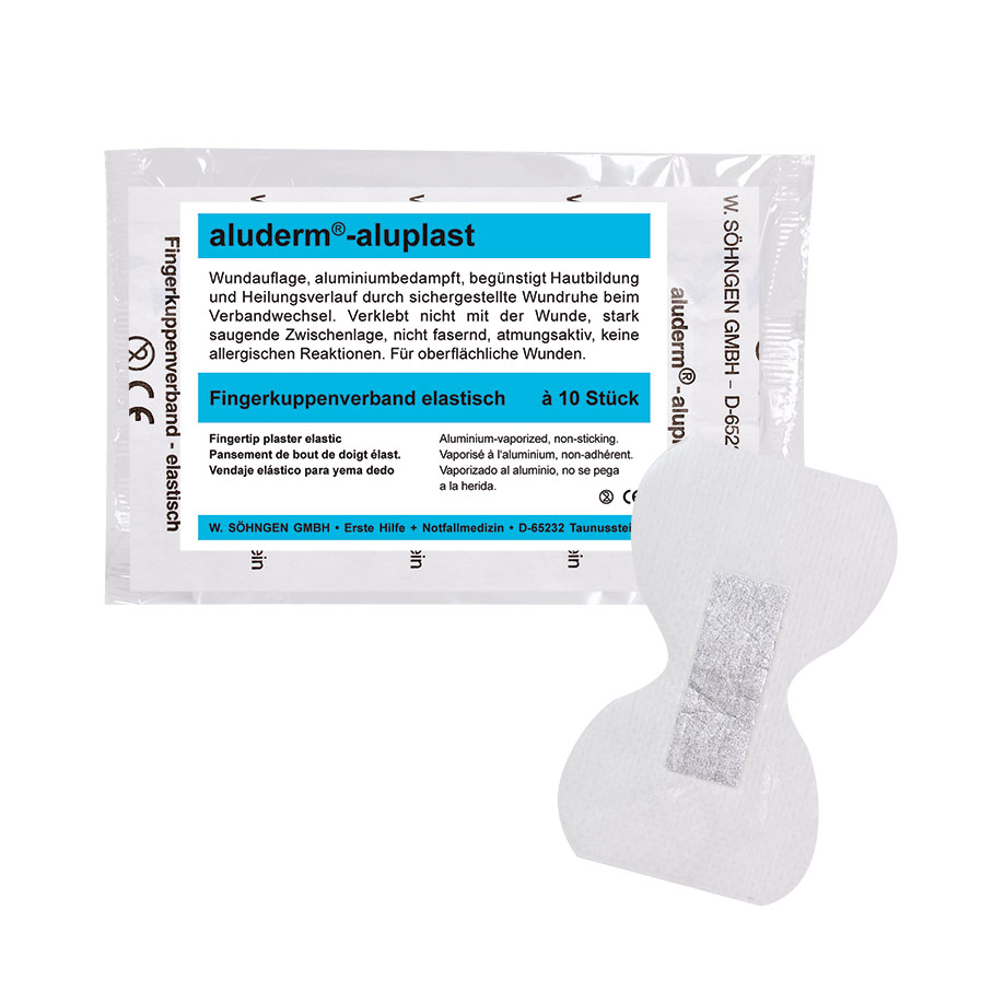 aluderm-aluplast Fingerkuppenverband elastisch ca. 4,3 x 7,2 cm (10 Stck.)
