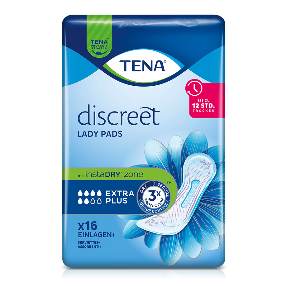 TENA Lady Discreet Extra plus, Inkontinenzeinlagen (6 x 16 Stck.)