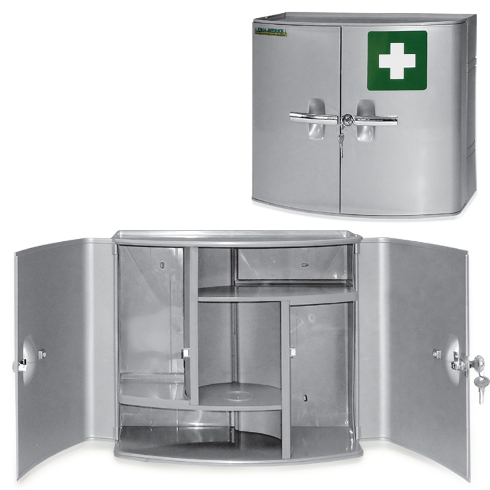 Verbandschrank Kunststoff 2-türig,