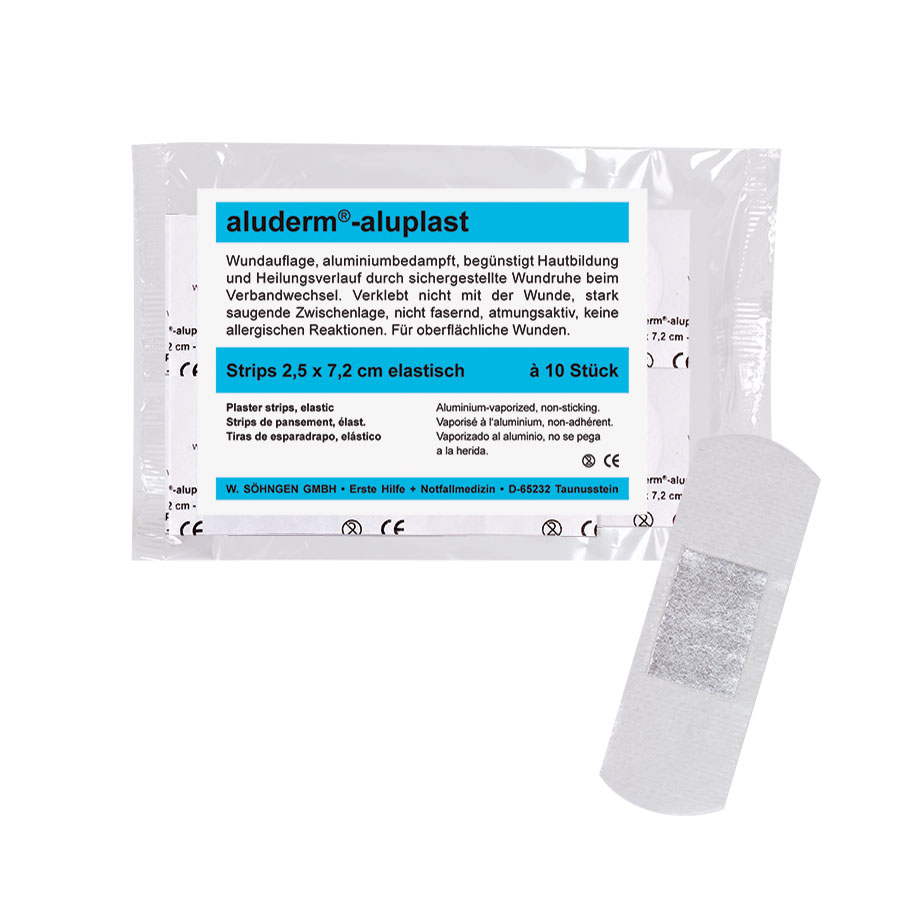 aluderm-aluplast Strips elastisch ca. 2,5 x 7,2 cm (10 Stck.)