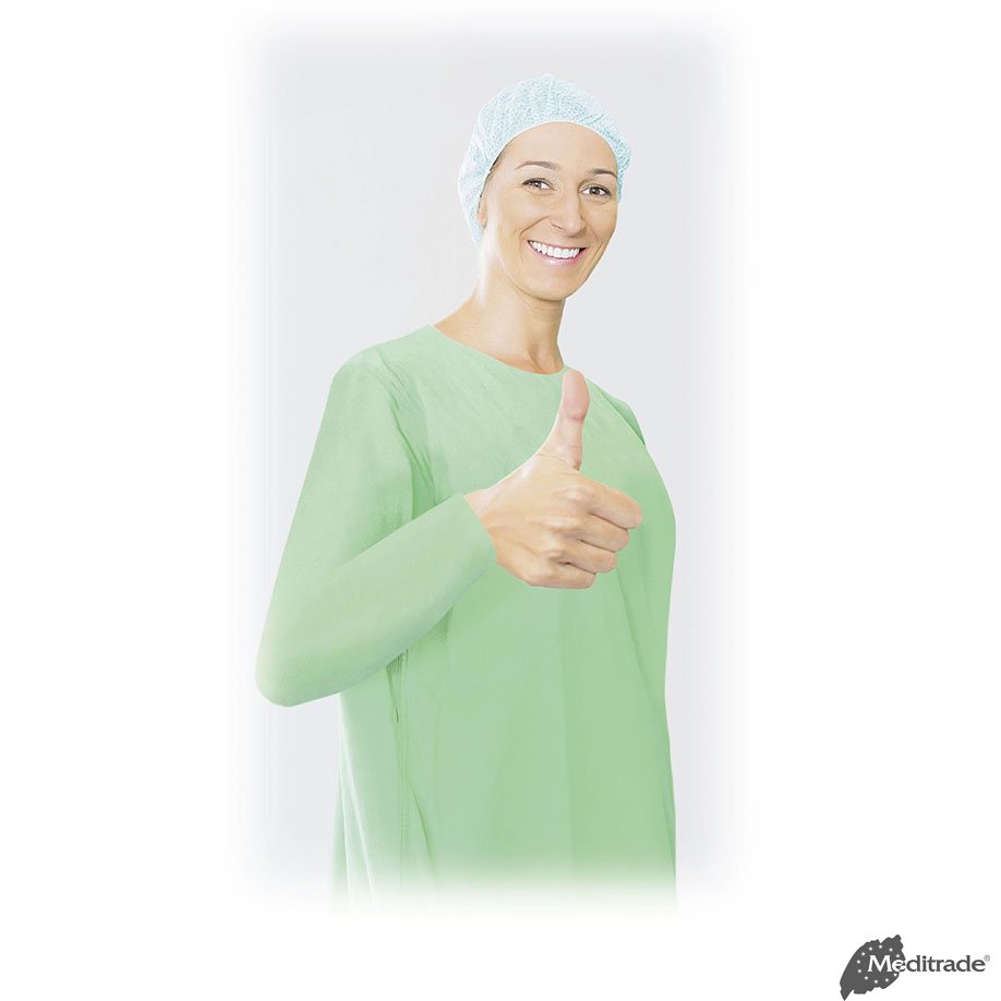 BeeSana PP-Kittel 23 g, grün, 110 x 140 cm, unsteril (10 x 10 Stck.)