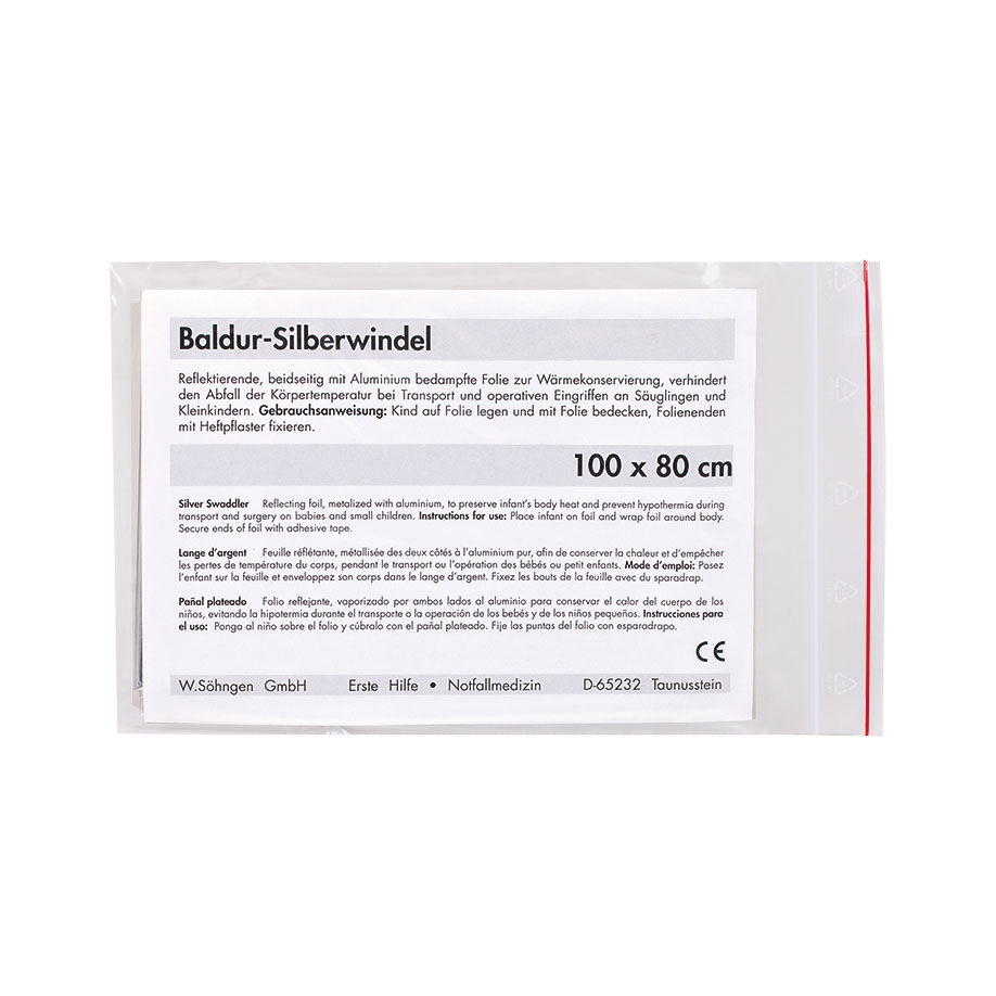 Baldur-Silberwindel ca. 1 m x 80 cm