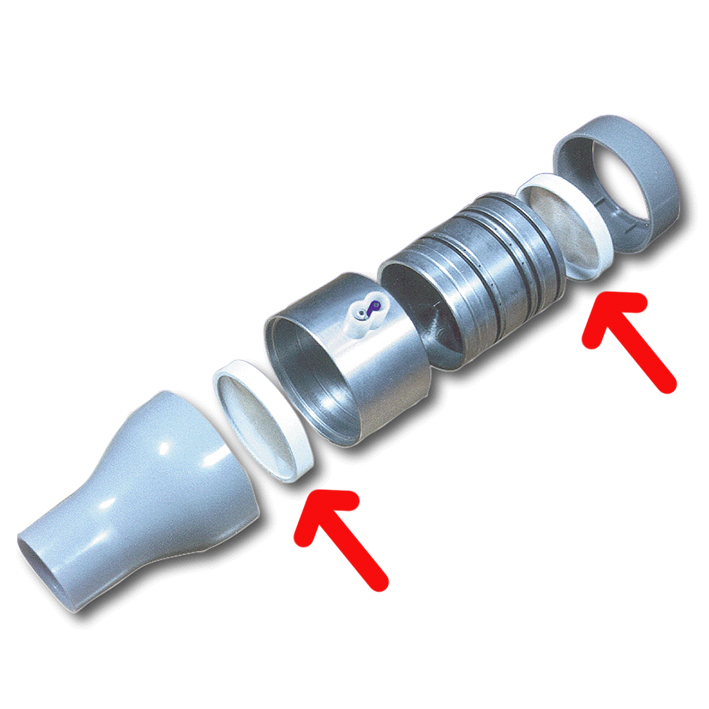 Messkopfsiebe für Pneumotrac's,