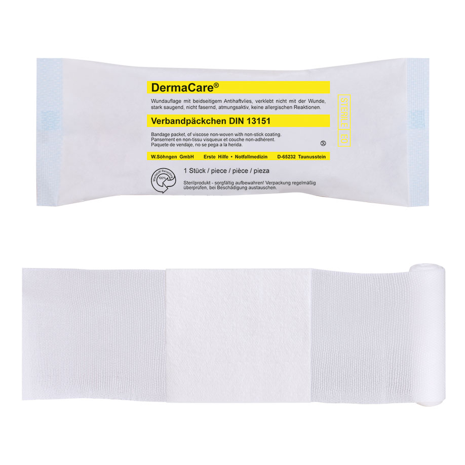 DermaCare Verbandpäckchen DIN 13151 groß, steril