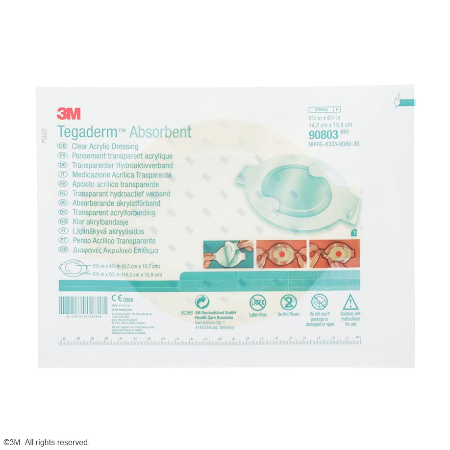 3M Tegaderm Absorbent Acrylverband oval, 14,2 x 15,8 cm (10 Stck.)
