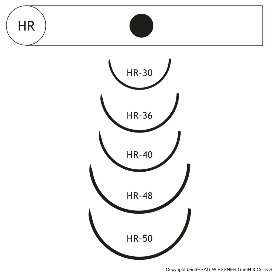 SERAFIT HR-26 3/0=2, violett, Nahtmaterial Fadenlänge 70 cm (24 Stck.)