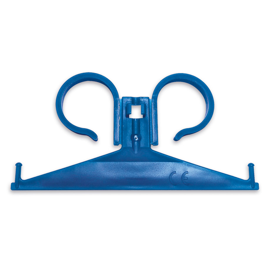 Urinbeutelhalter aus Kunststoff blau