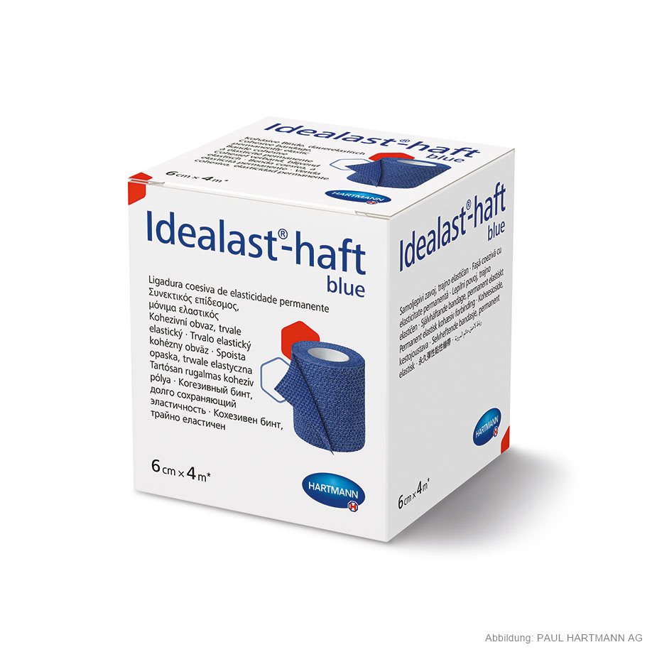 Idealast-haft Color Idealbinde blau 4 m x 6 cm