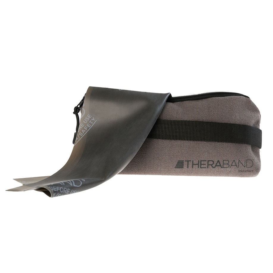 TheraBand 2,5 m, schwarz/spez. stark inkl. Türanker-Tasche m. Übungsanleitung
