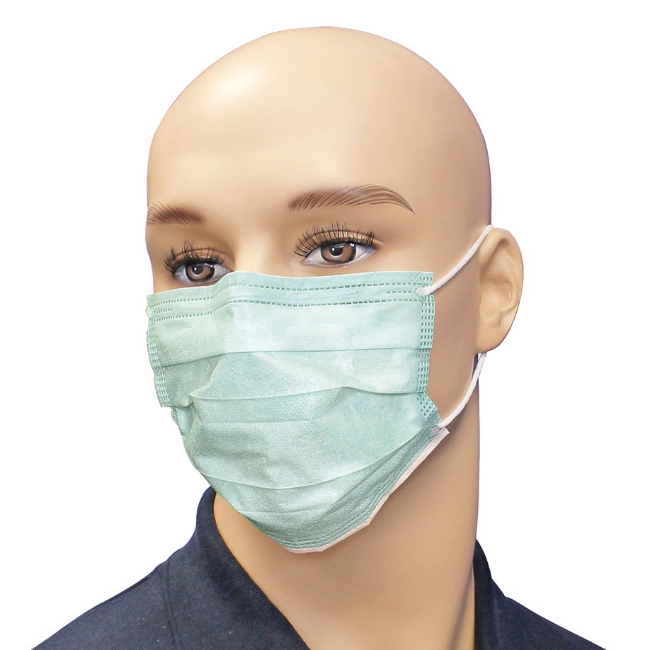 OP-Masken Typ II, 3-lagig, grün,