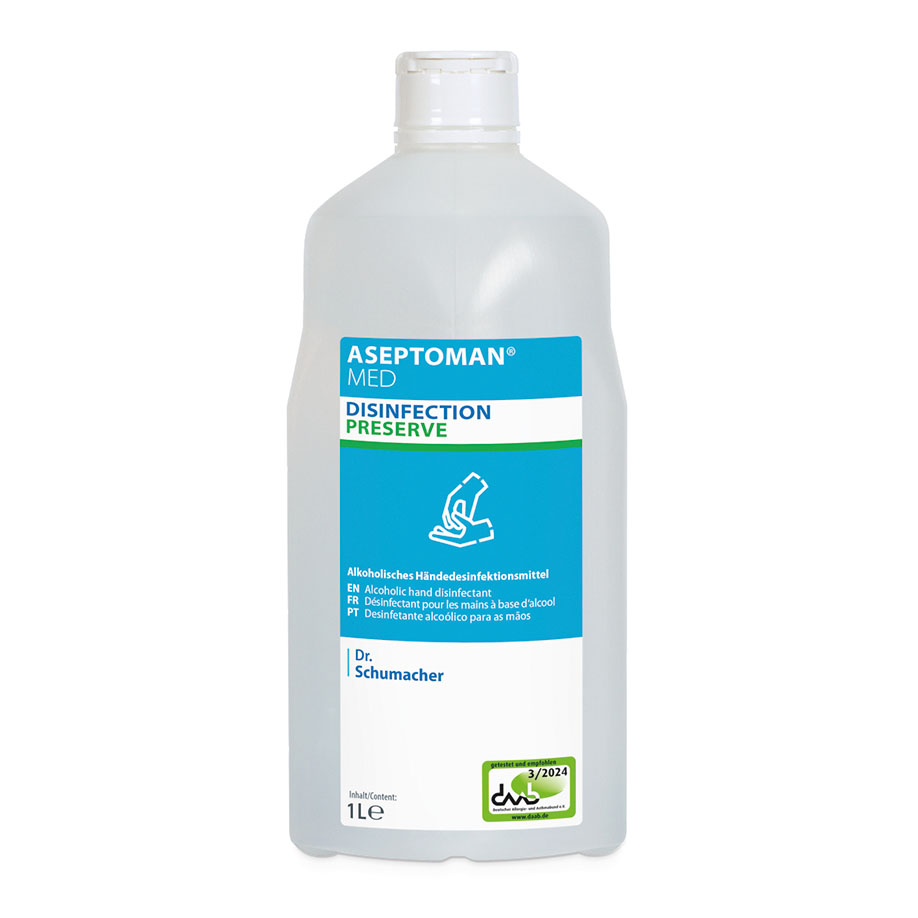 Aseptoman med 1 Ltr. Spenderflasche Händedesinfektion