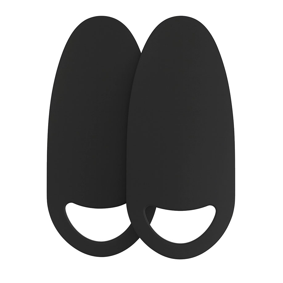 Flexi Board oval S, schwarz 46 x 20 cm, Polyethylen