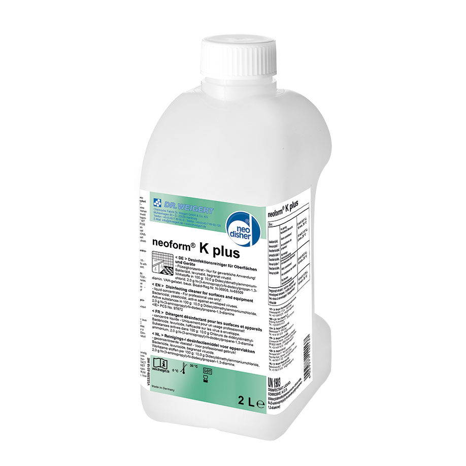 neoform K plus 2 Ltr. Flächendesinfektionsreiniger