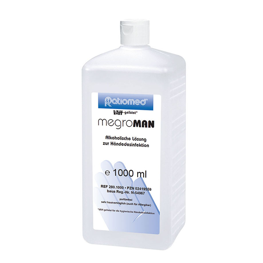 megroMAN 1 Ltr. Händedesinfektion