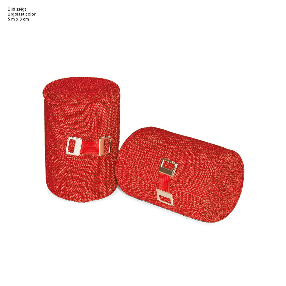 Urgolast color Kurzzugbinden, rot,