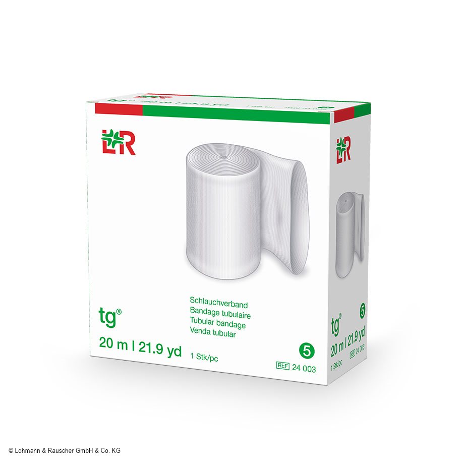 tg-Schlauchverband, weiß, Gr. 5,