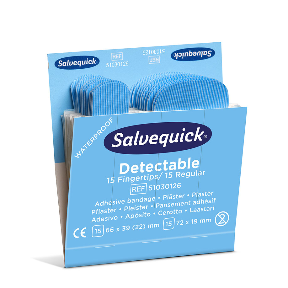 Salvequick Pflastermix Blue Detectable
