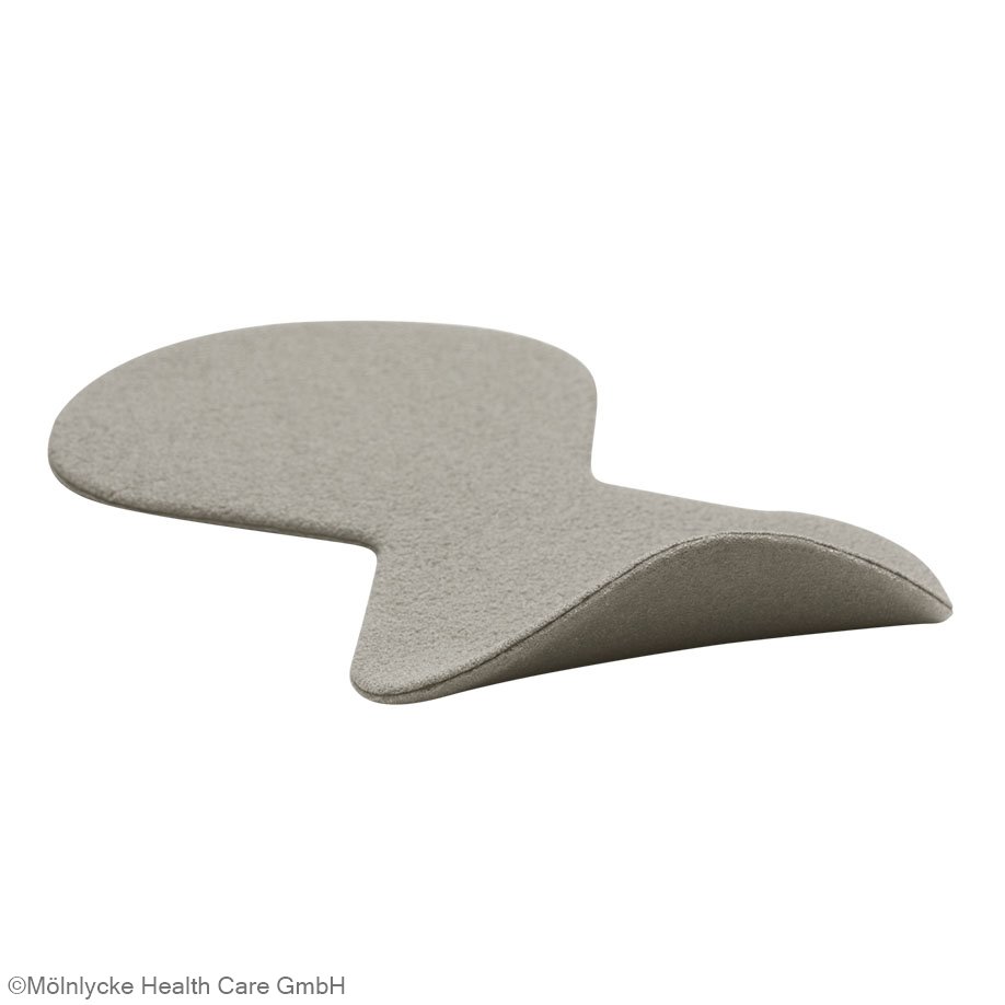 Mepilex Heel Ag Schaumverband steril, 15 x 22 cm (5 Stck.)