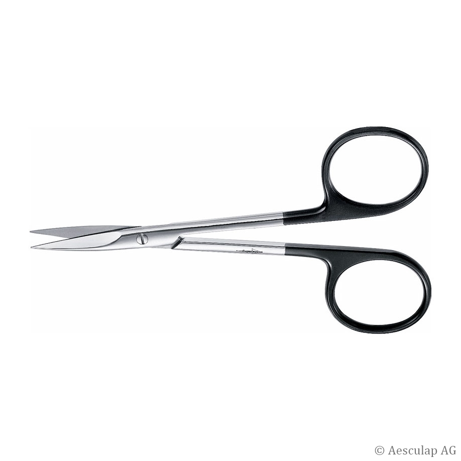 Irisschere Supercut, gerade, 11,0 cm fein, Wellenschliff, spitz/spitz
