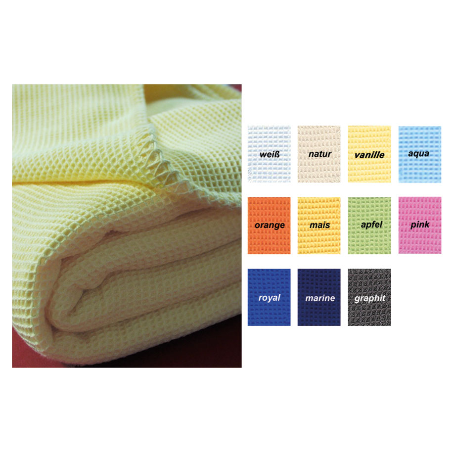 Waffelpiqué-Decke mais,