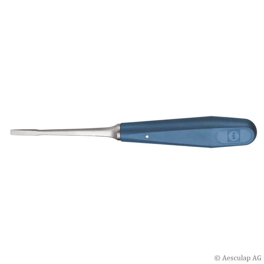 LEXER-MINI Osteotom, gerade, mit Griff, 18 cm lang, 6 mm breit