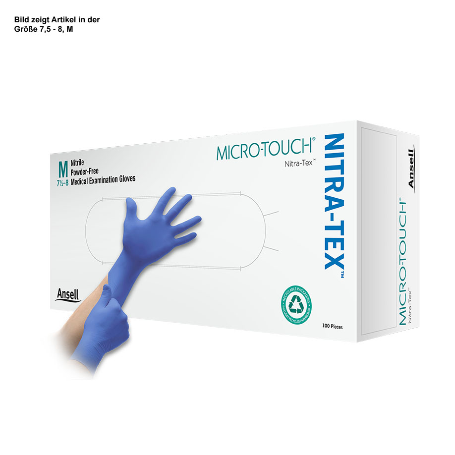 Micro-Touch Nitra-Tex med. U.-Handschuhe unsteril, Gr. 5,5 - 6, XS (100 Stck)